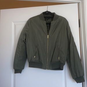 Kendall and Kylie green bomber jacket